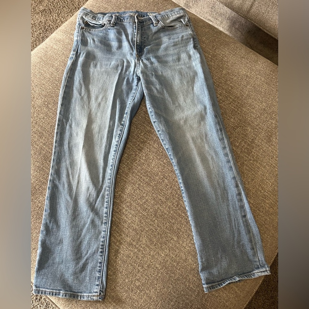 Gap Jeans Women Size 29 R Crop Kick Light Indigo Pre-owned